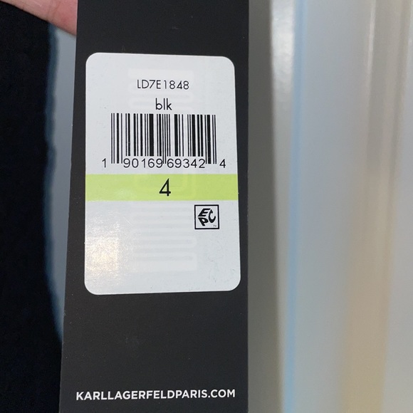 BNWT Karl Lagerfeld Paris sleeveless black cocktail dress size 4 - Picture 6 of 11
